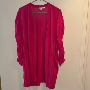Hot Pink Chico’s Open Cardigan